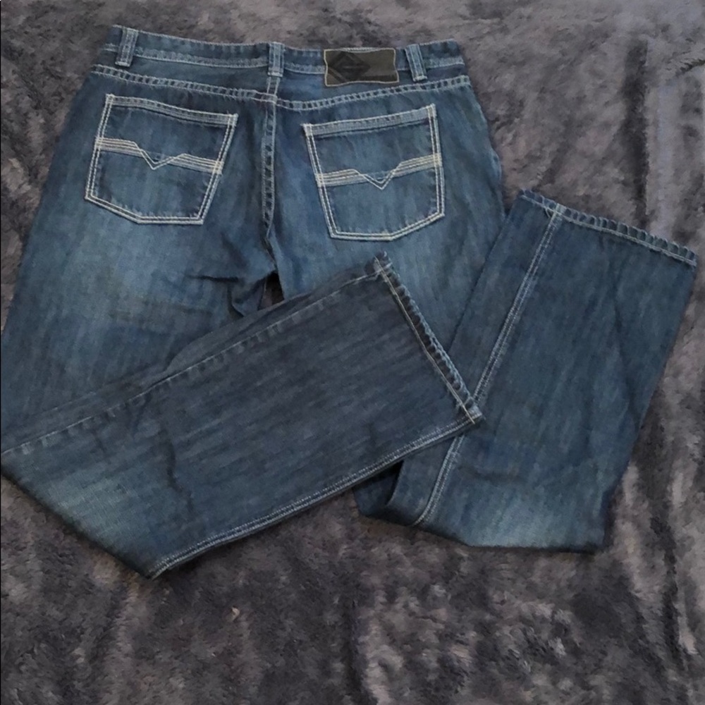 NWOT Men’s Rock&Roll dark denim jeans